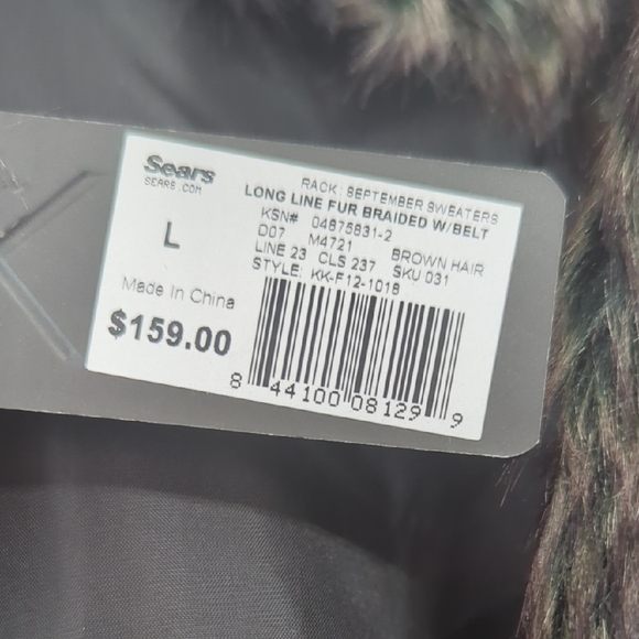 Kardashian Kollection Brown Faux Fur Vest - Picture 4 of 7